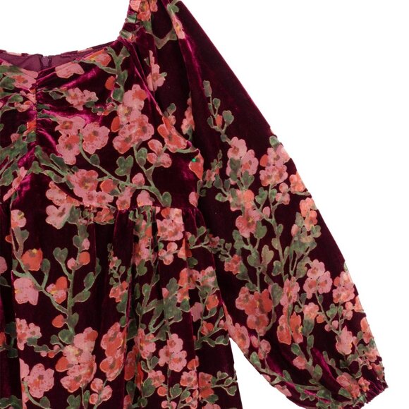 NWT 16US Rare Editions Big Girls Searington Road Floral Print Baby Doll Dress - Picture 2 of 4